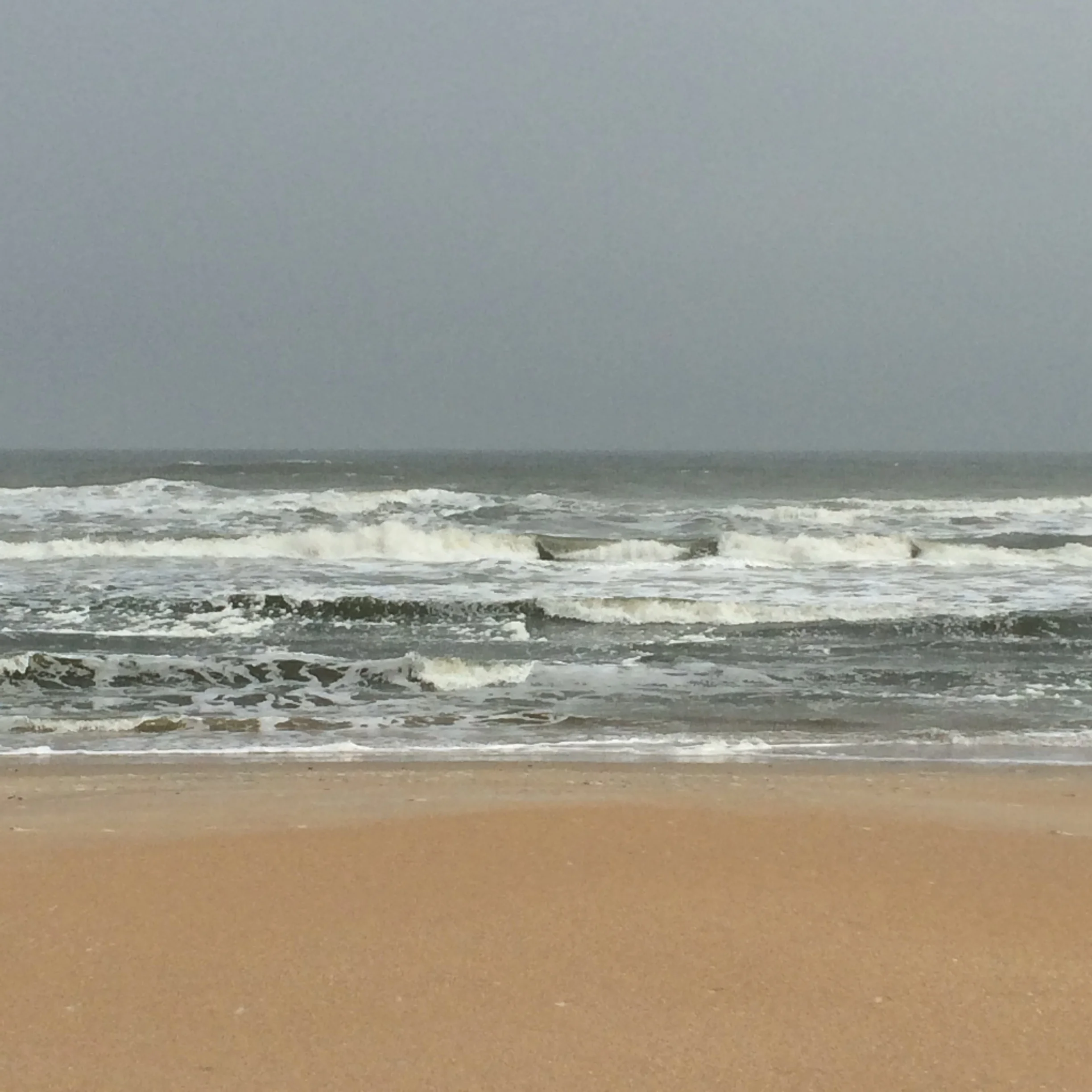 Cloudy day, but perfect for ice cream on the beach.