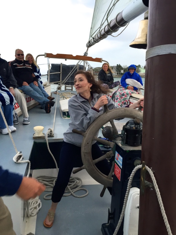 Adrienne tacked the boat!