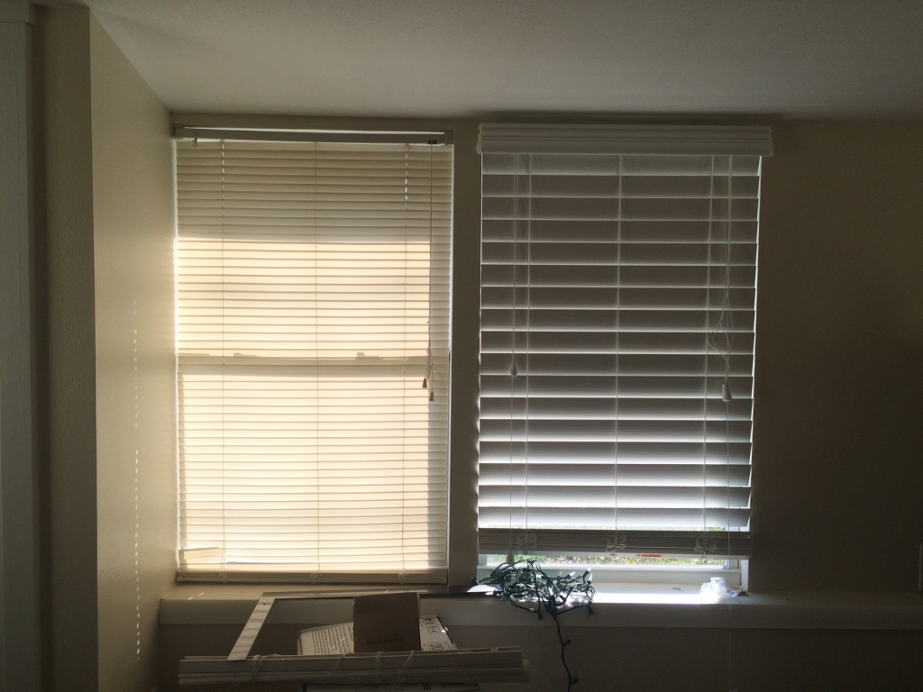 New blinds! So much more insulation. 