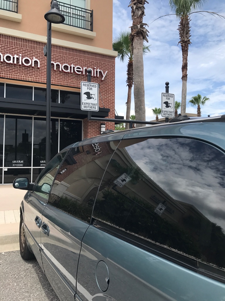 Designated parking space...