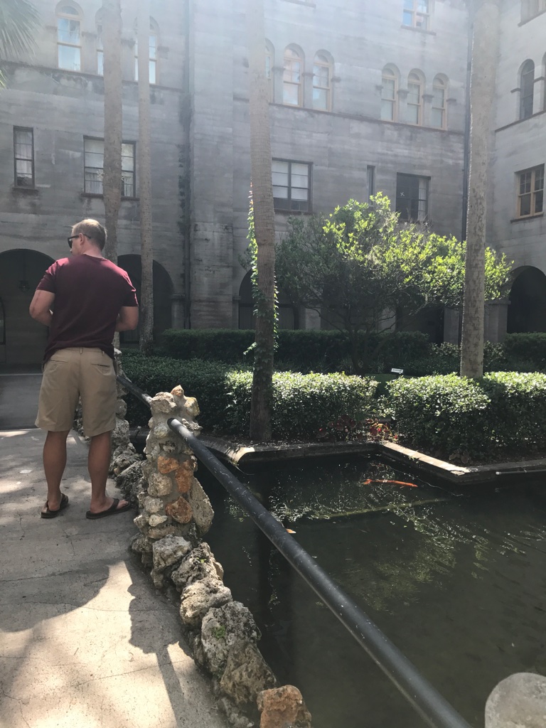 Had to feed the fish!