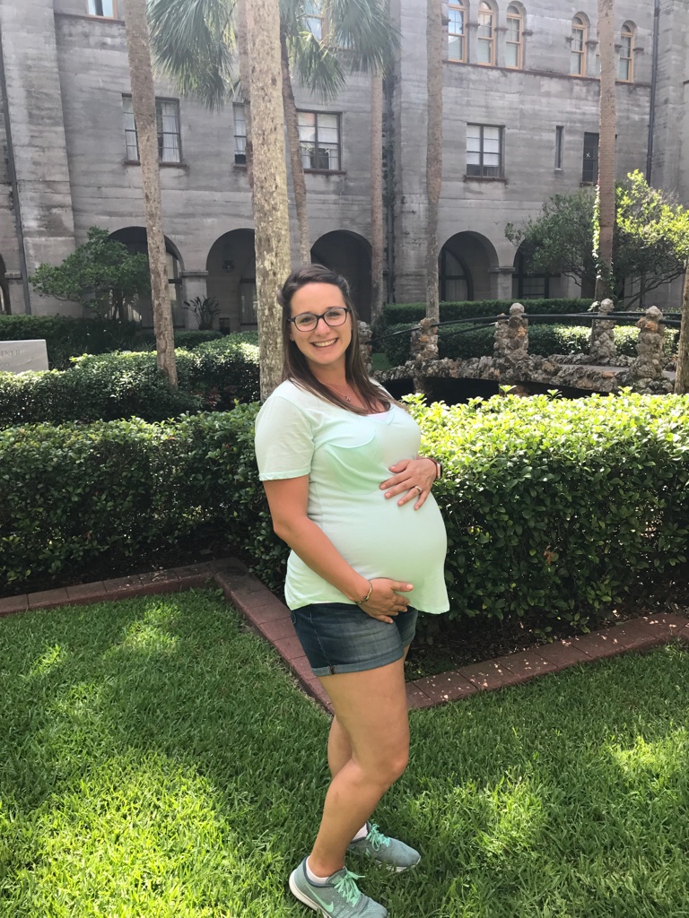 36 Weeks - standing where we got married