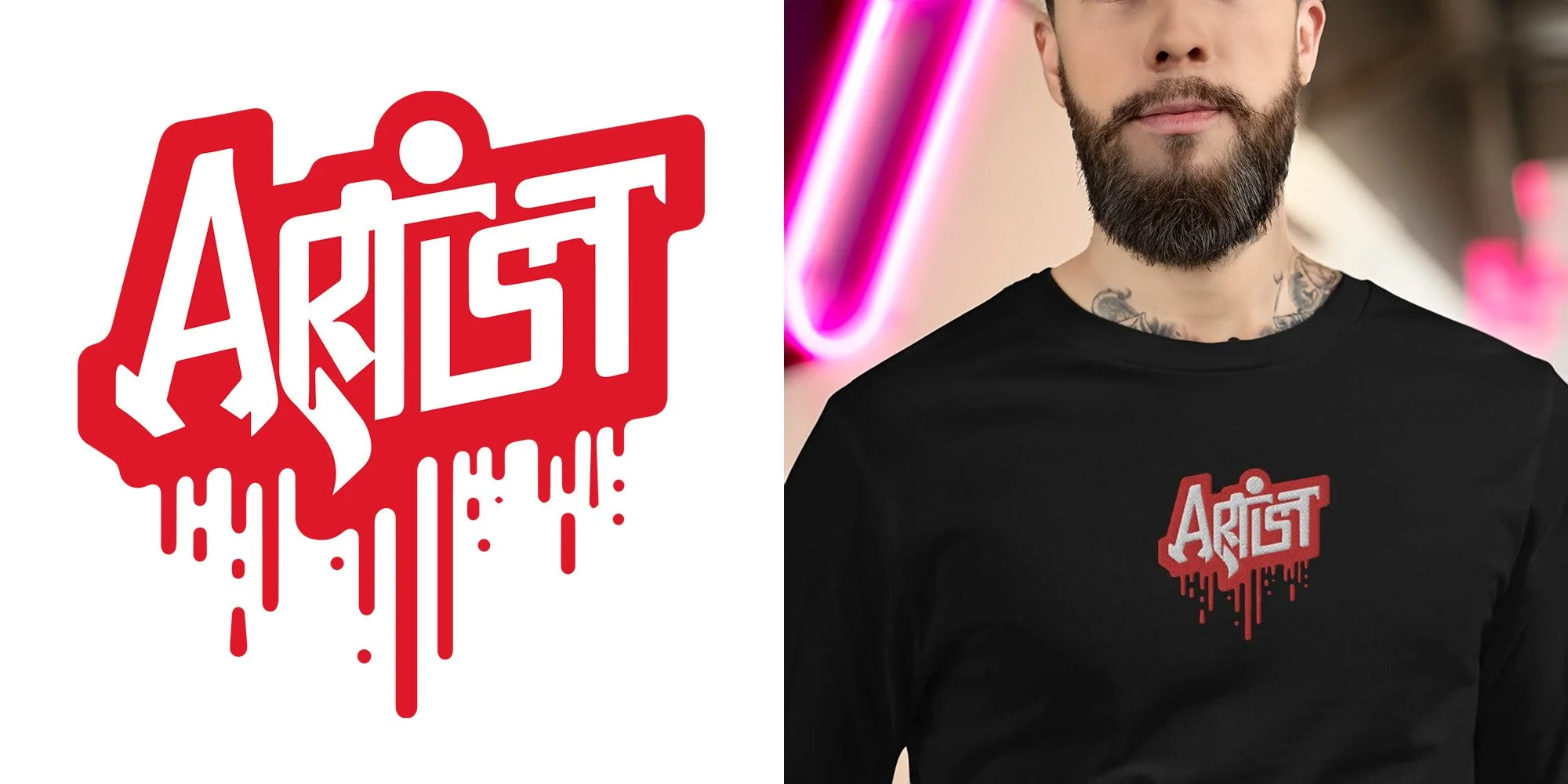 "Artist" Embroidery Design