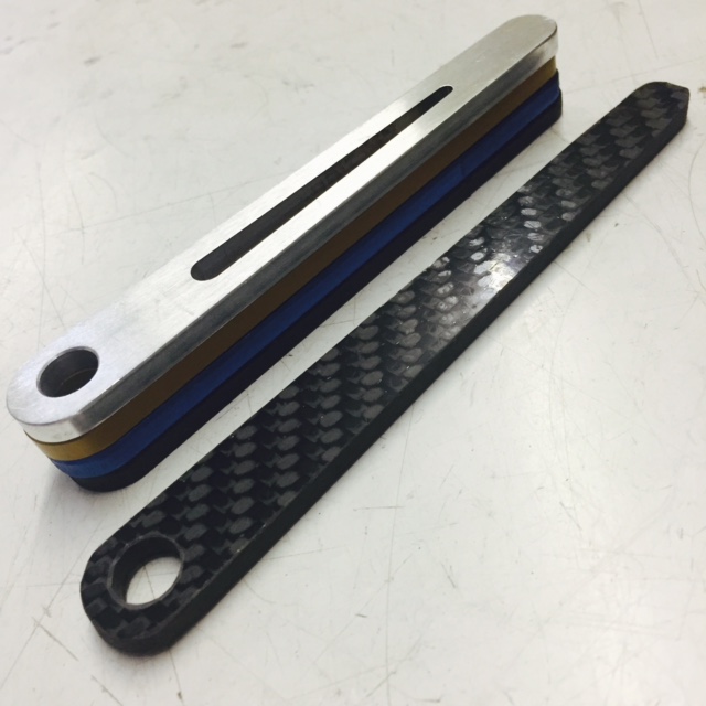 Elite seat bracket saver stay bar. Alloy in silver, blue, gold, black. Or lightweight carbon fibre.