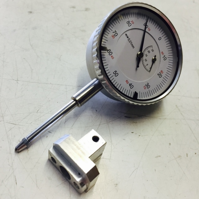 Elite dial holder and dial guage for Blixt carb
