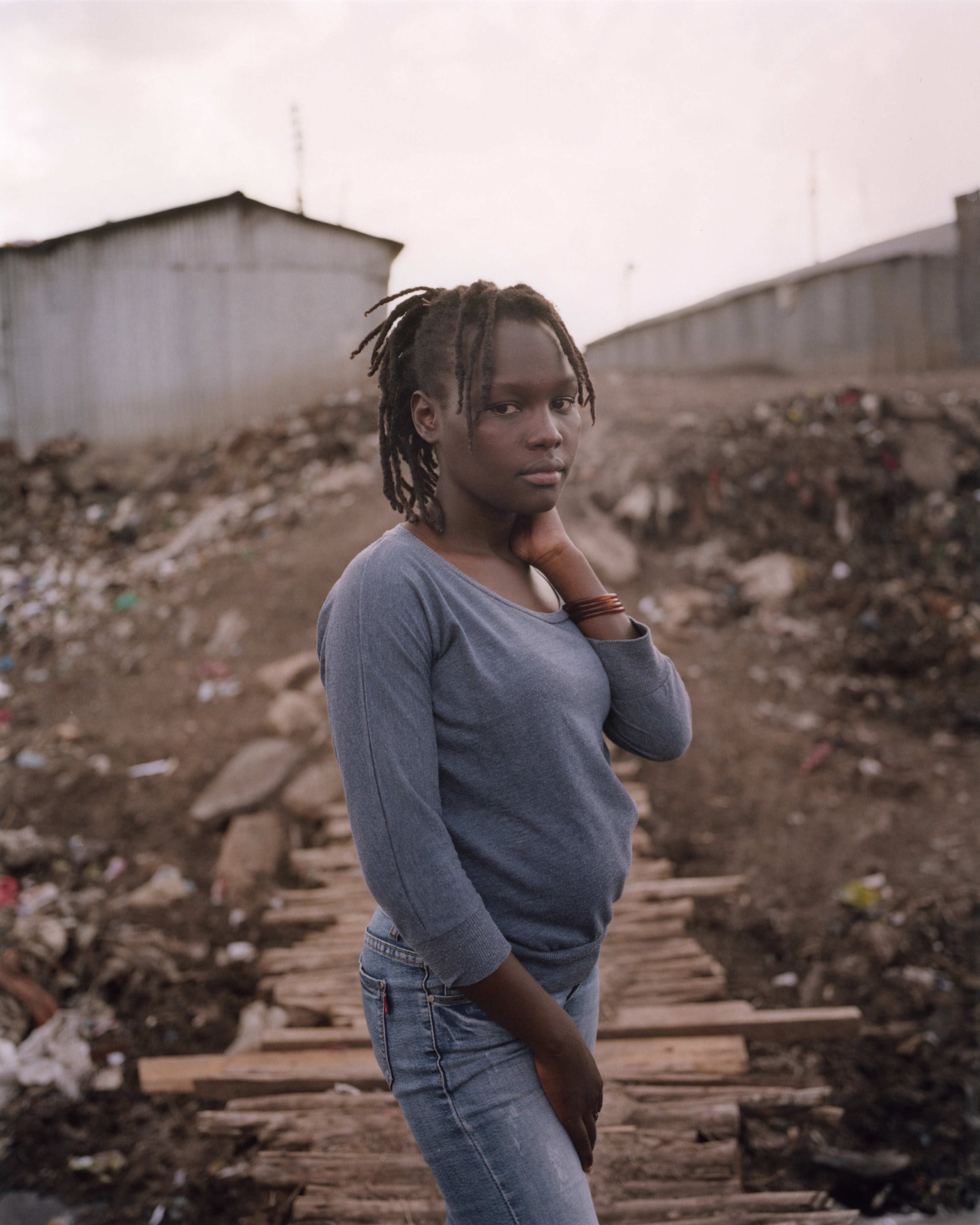  Rebecca, 18 years, 4 months pregnant  Mother of Aiden, 3 years. Lives with her parents in a tin shack in Viwandani. The ex-boyfriend forced Rebecca into unprotected sex, and as a result she got Aiden. Now, Rebecca is pregnant again - this time after