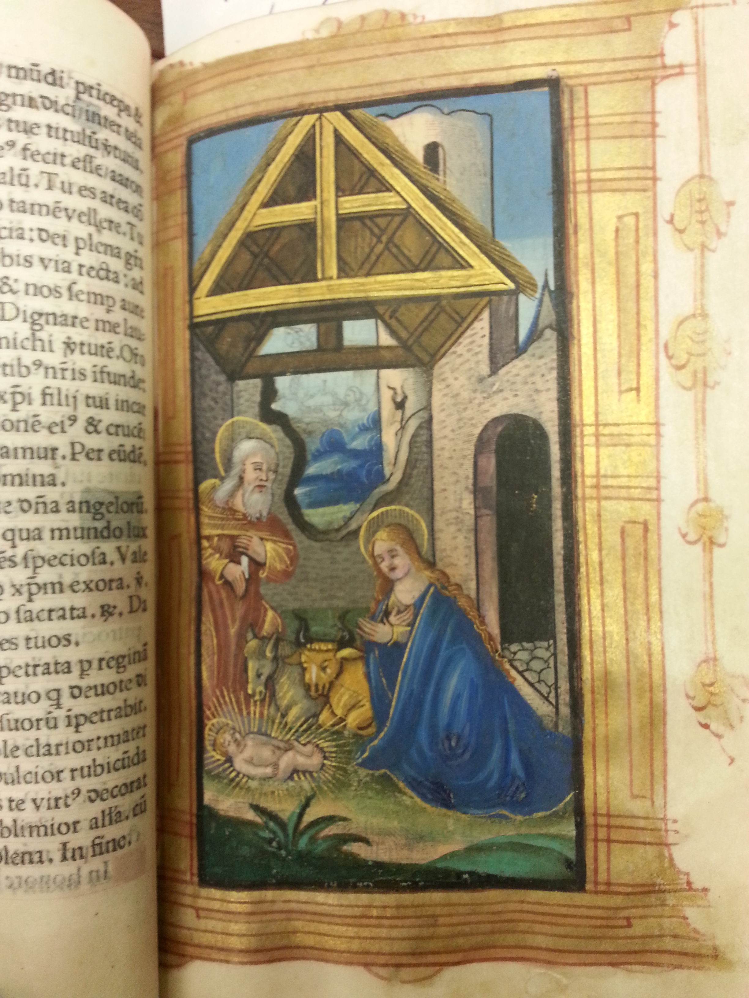 "The Nativity" Livre des Heures , Germain Hardouin. 1533