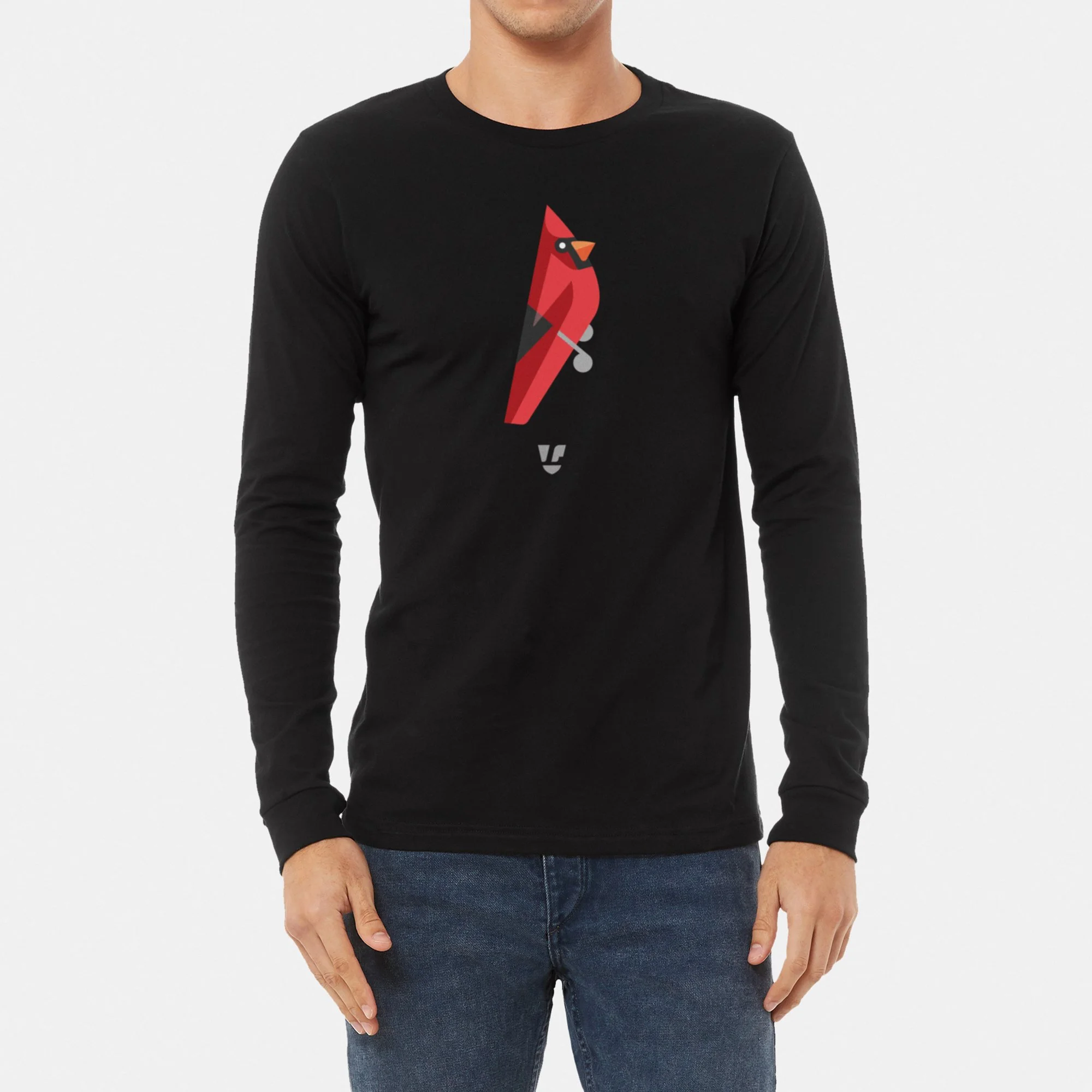 Northern Cardinal Unisex Long Sleeve Shirt
