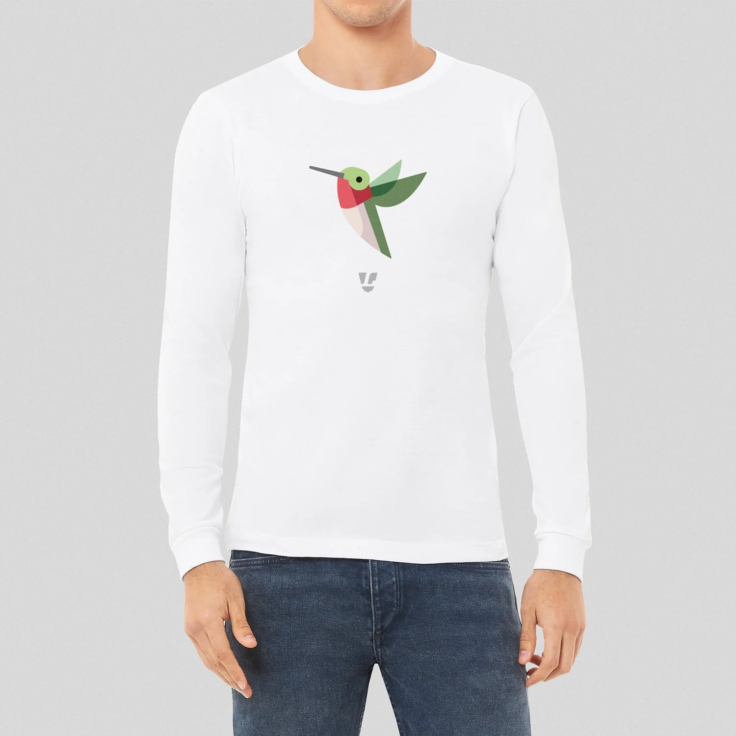 Ruby-throated Hummingbird Unisex Long Sleeve Shirt