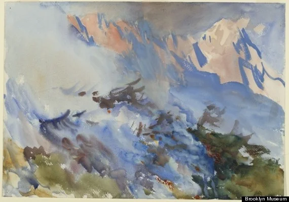 John Singer Sargent Mountain Fire 1906-7