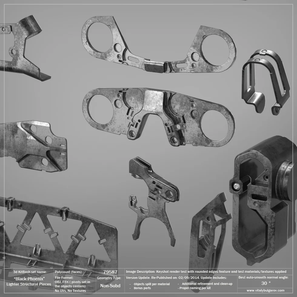 メンテナンス BUDDICA PHOENIX BODY BASE BP_3dKitBashLibrary_Hydraulics