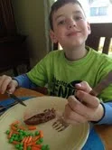 Never were the kids so happily obliging to eat meatloaf.