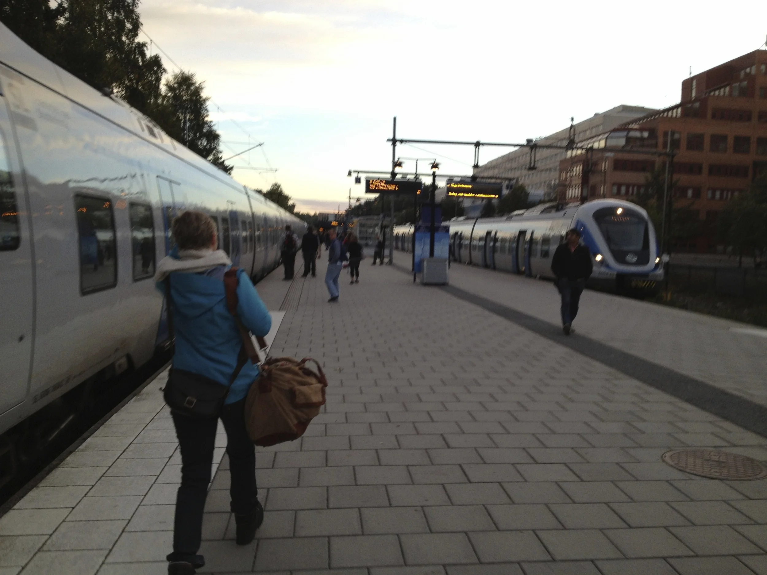 catching the train to Arlanda