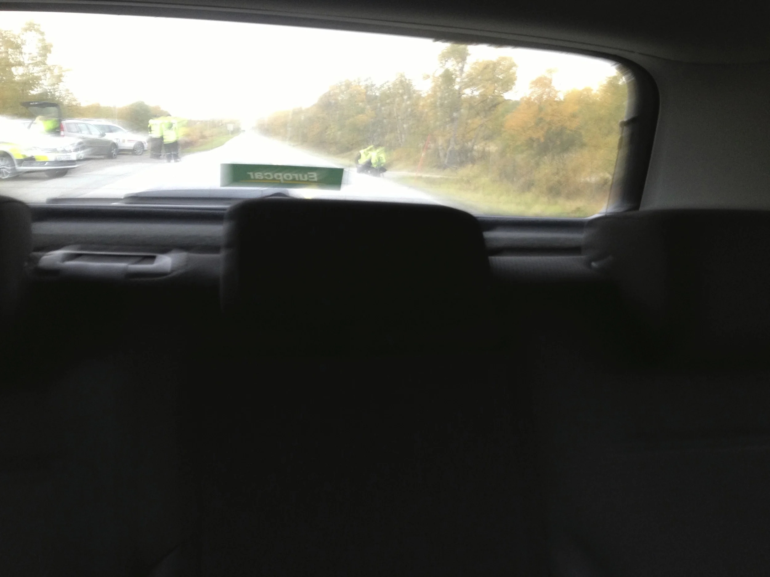 The speed trap on the eastern side of the Tana bridge. I didn't participate in the fun.