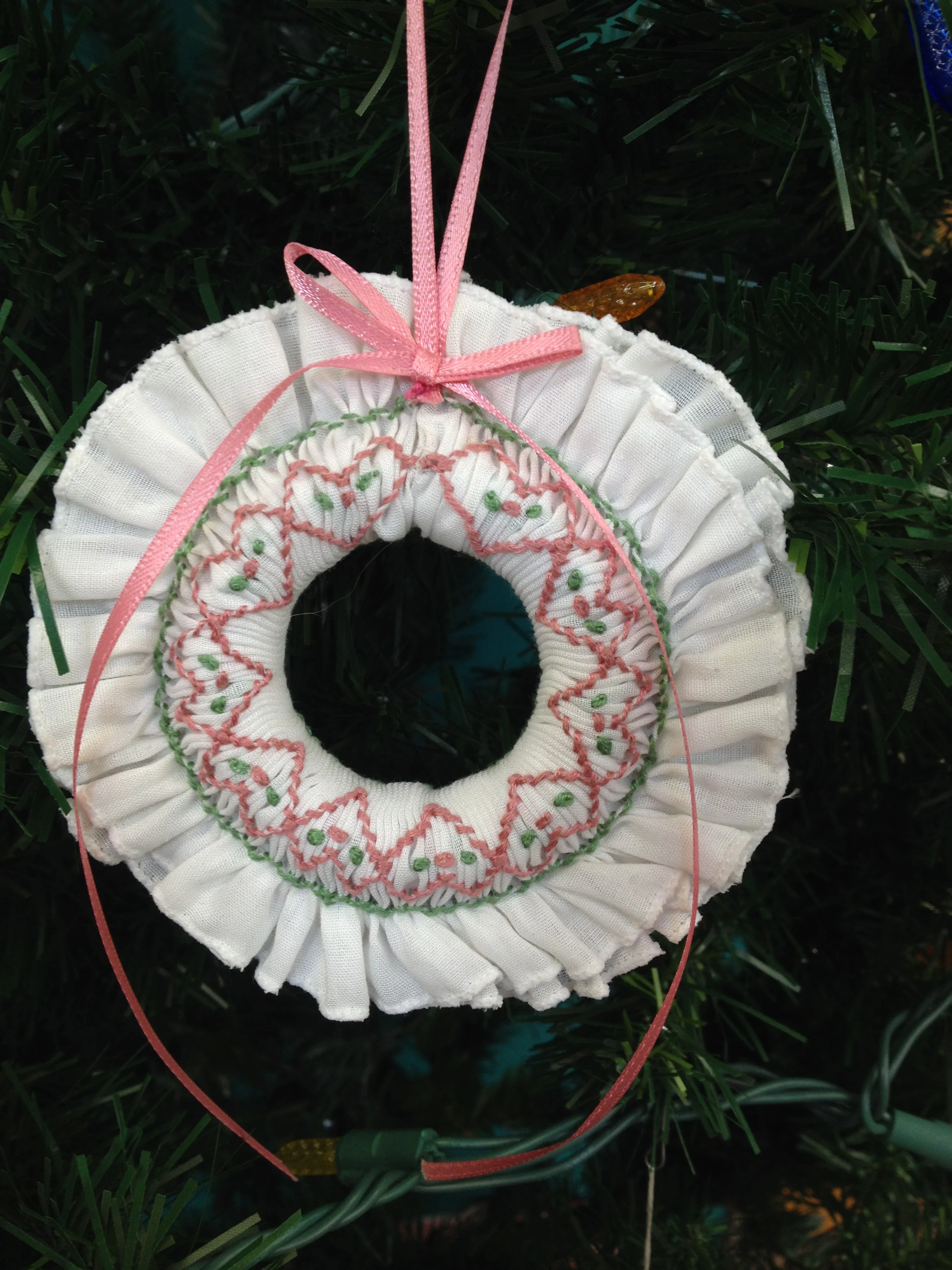 smocked wreath