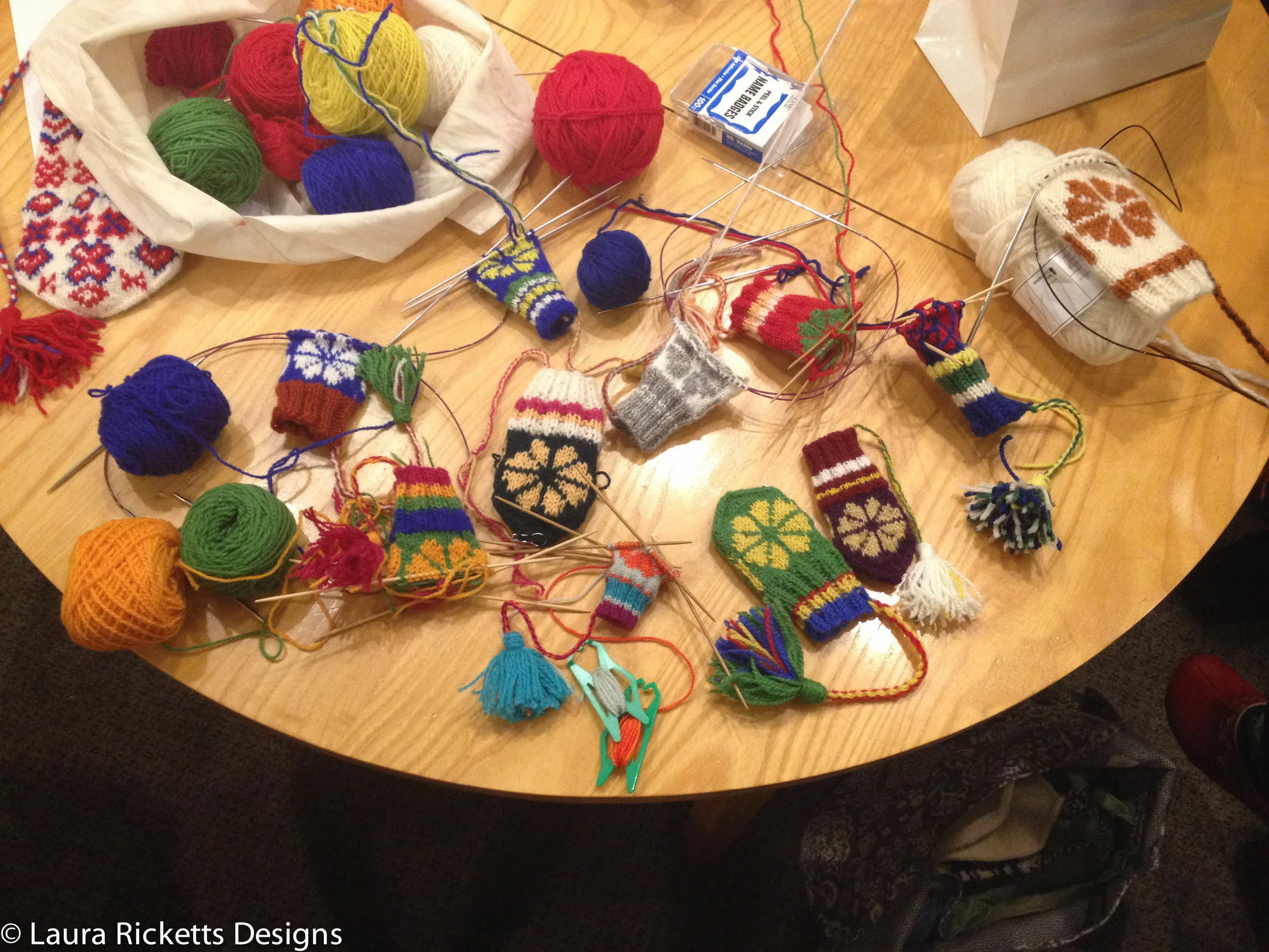 Students' projects from the Jokkmokk Flowers class at Ingebretsens , Minneapolis