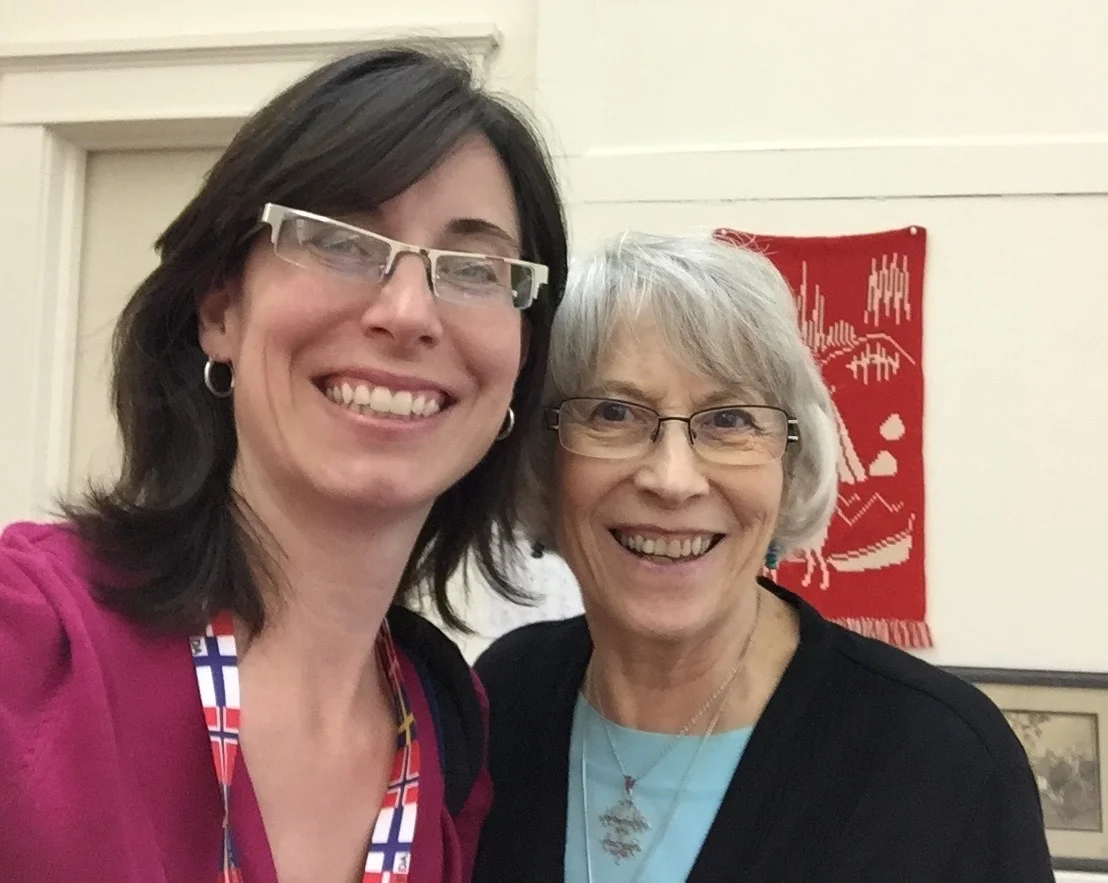 with Marlene Wisuri, chairman of the Sami Cultural Center of North America