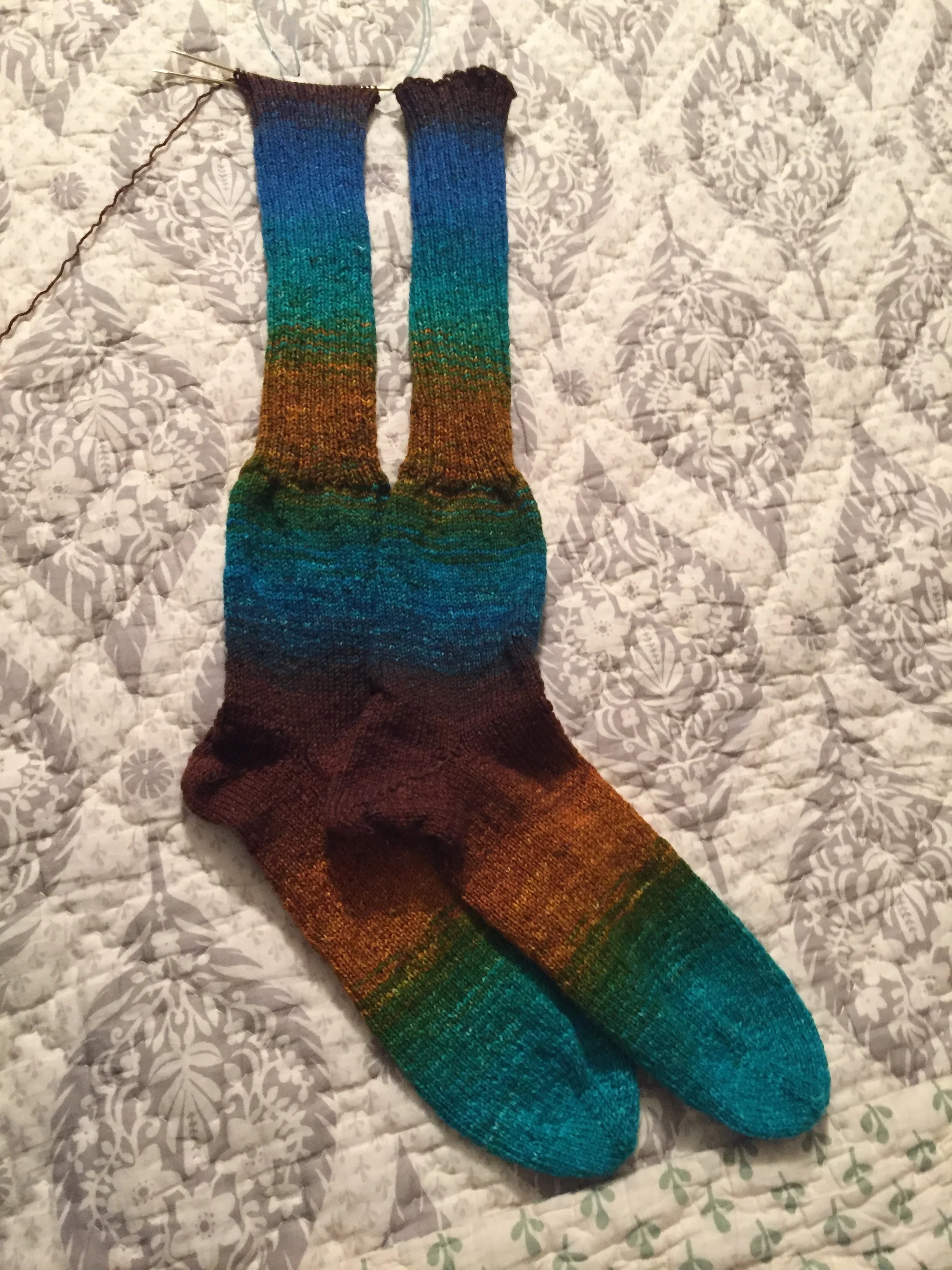 The socks that would not be cast off.