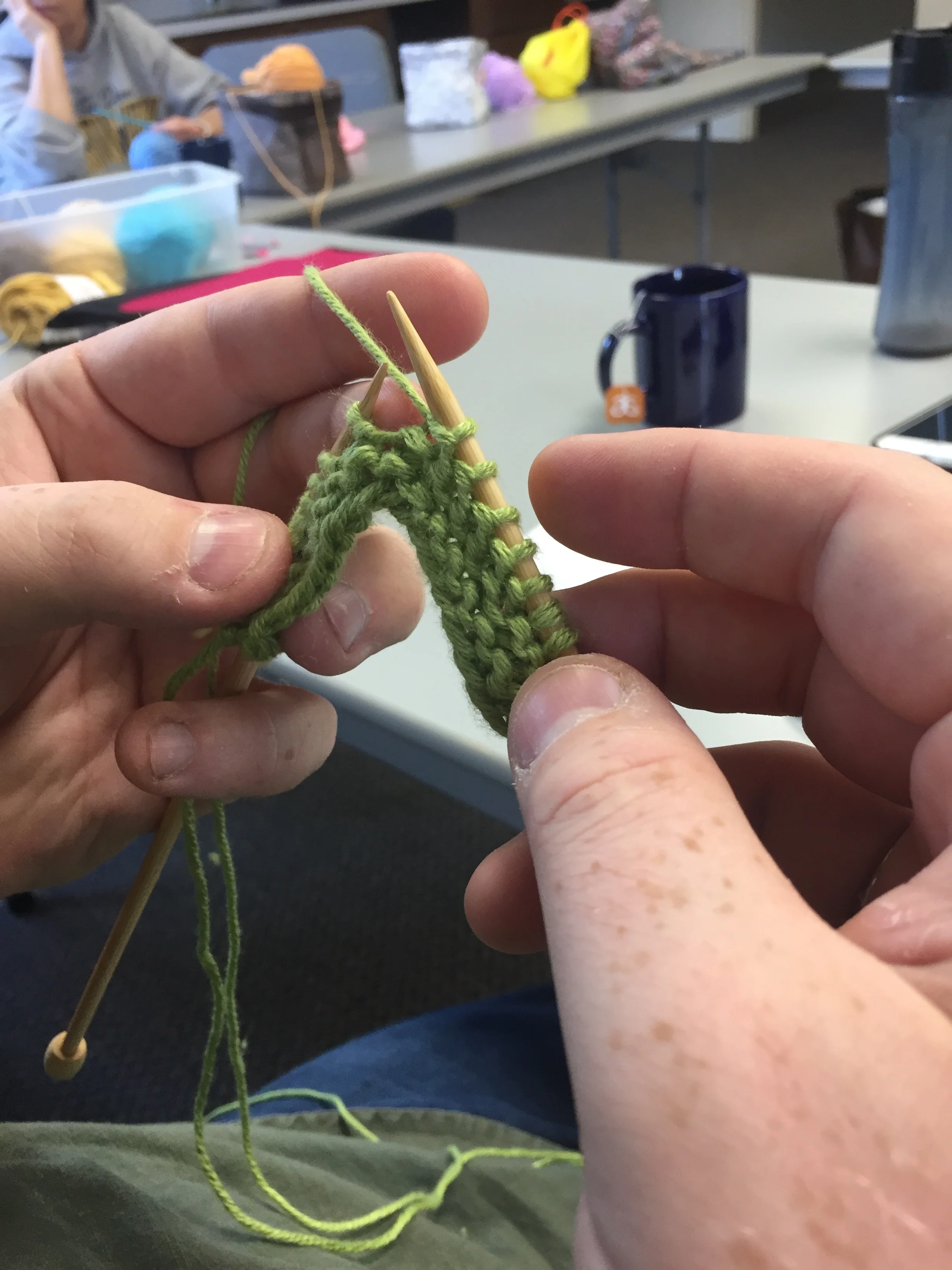 New knitter!