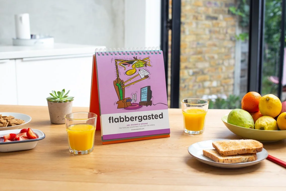 Print and Digital Design for Children's Vocabulary Brand