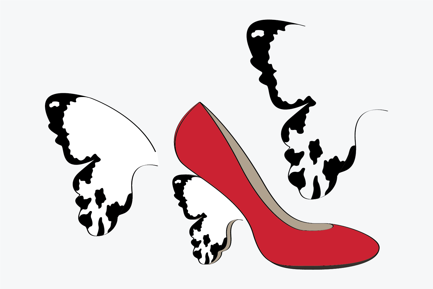 Flutterby Shoe Design by Lady San Pedro