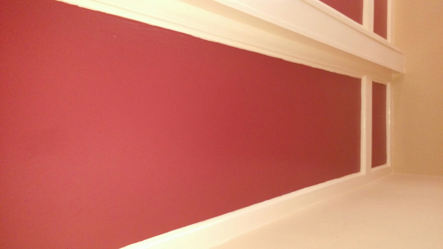 After water damage repair.