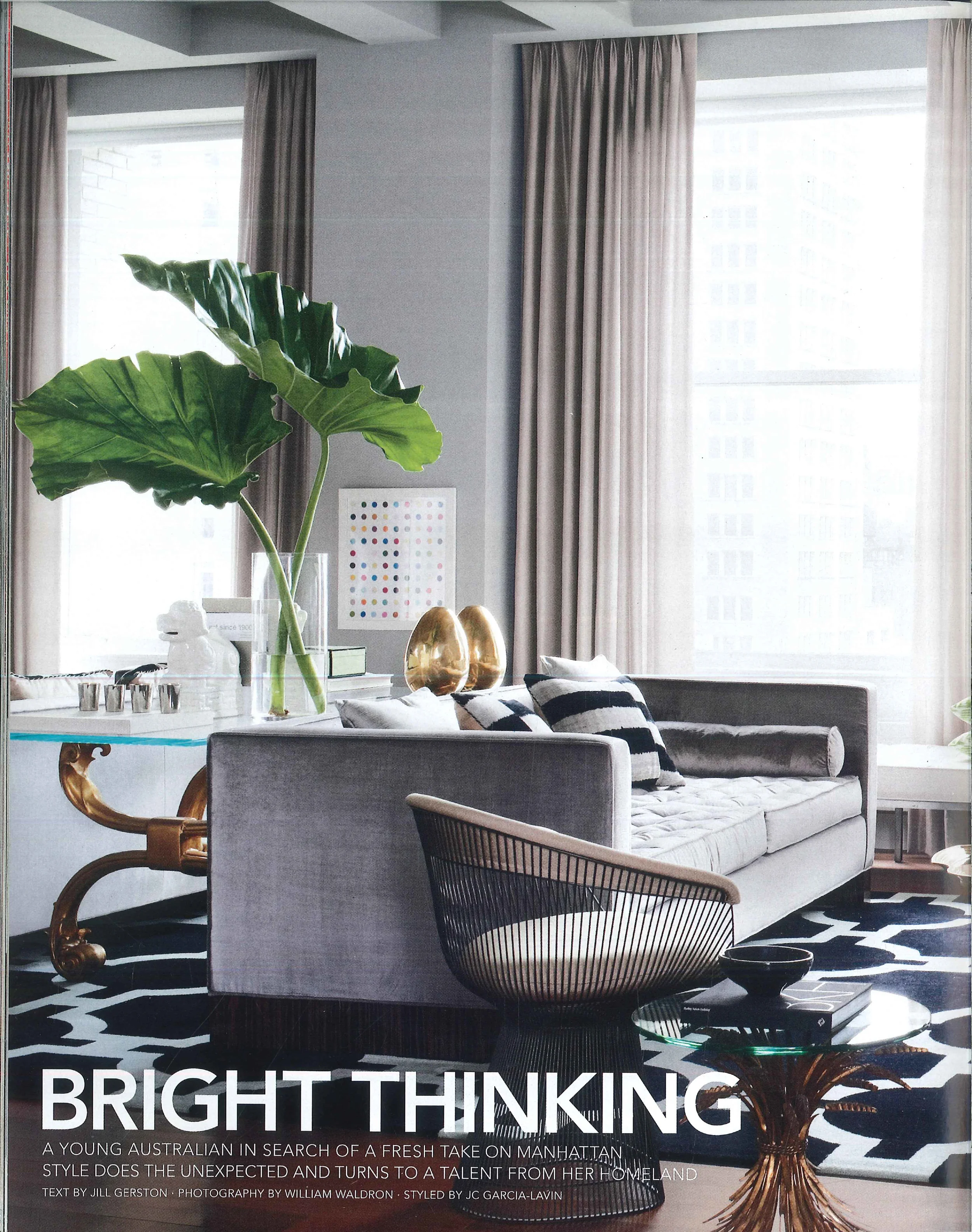 I'll Take Manhattan - Elle Decor features Iain Halliday's New York design debut