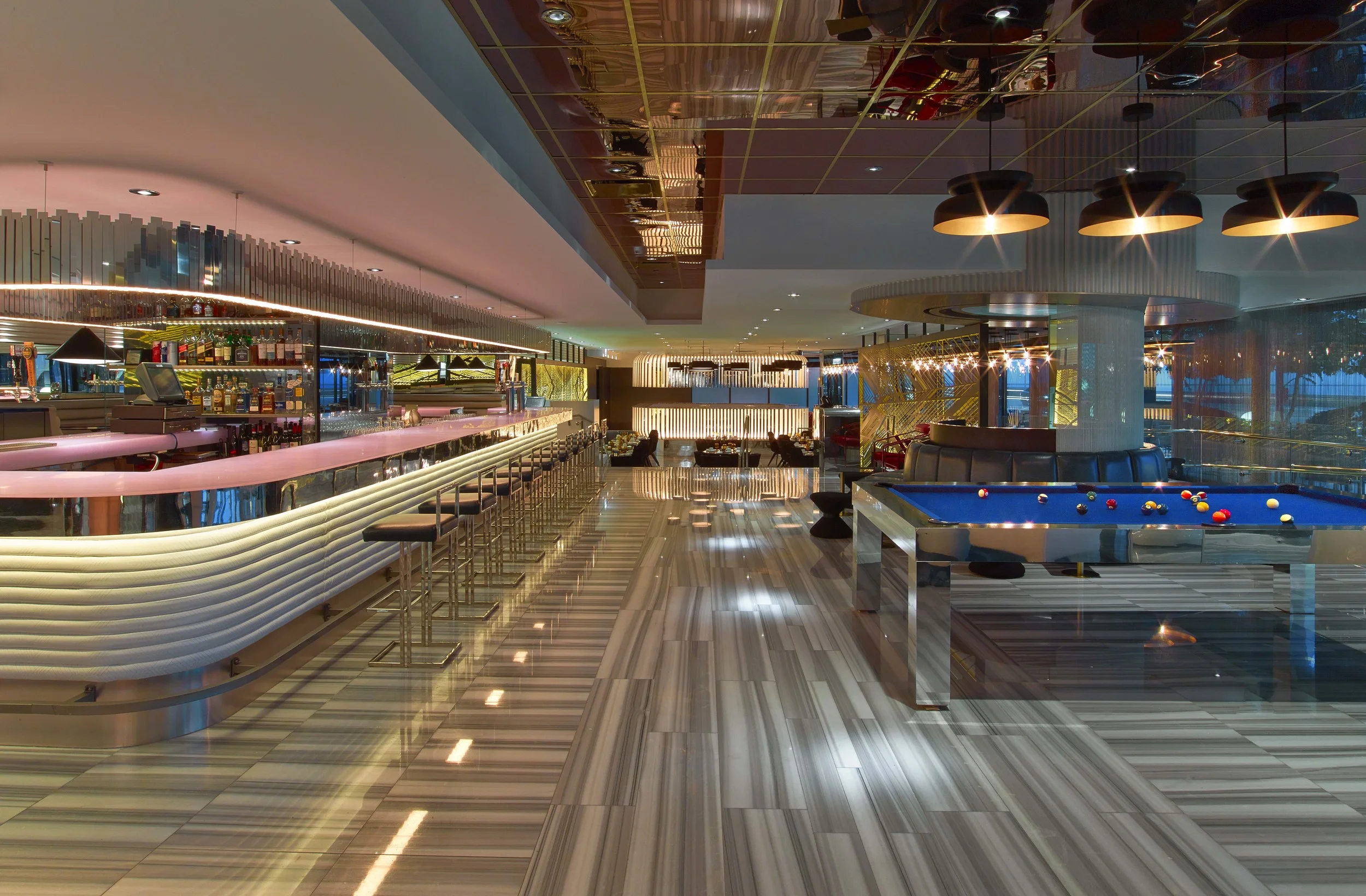 Architectural Digest Germany features Meyer Davis's chic design for the new W Chicago Lakeshore