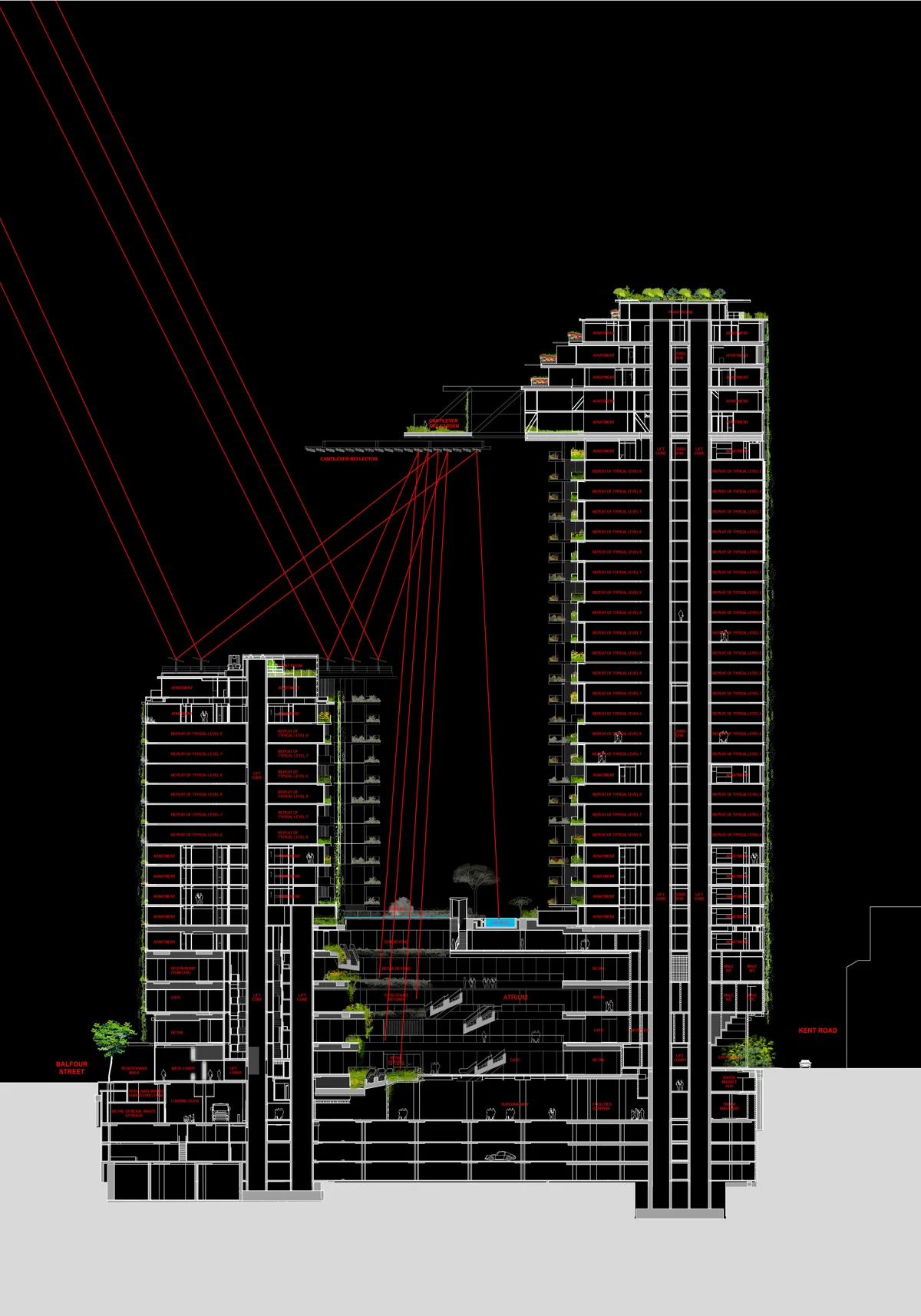 sectiondesign architect: ateliers jean nouvel. architect of record: PTW architects
