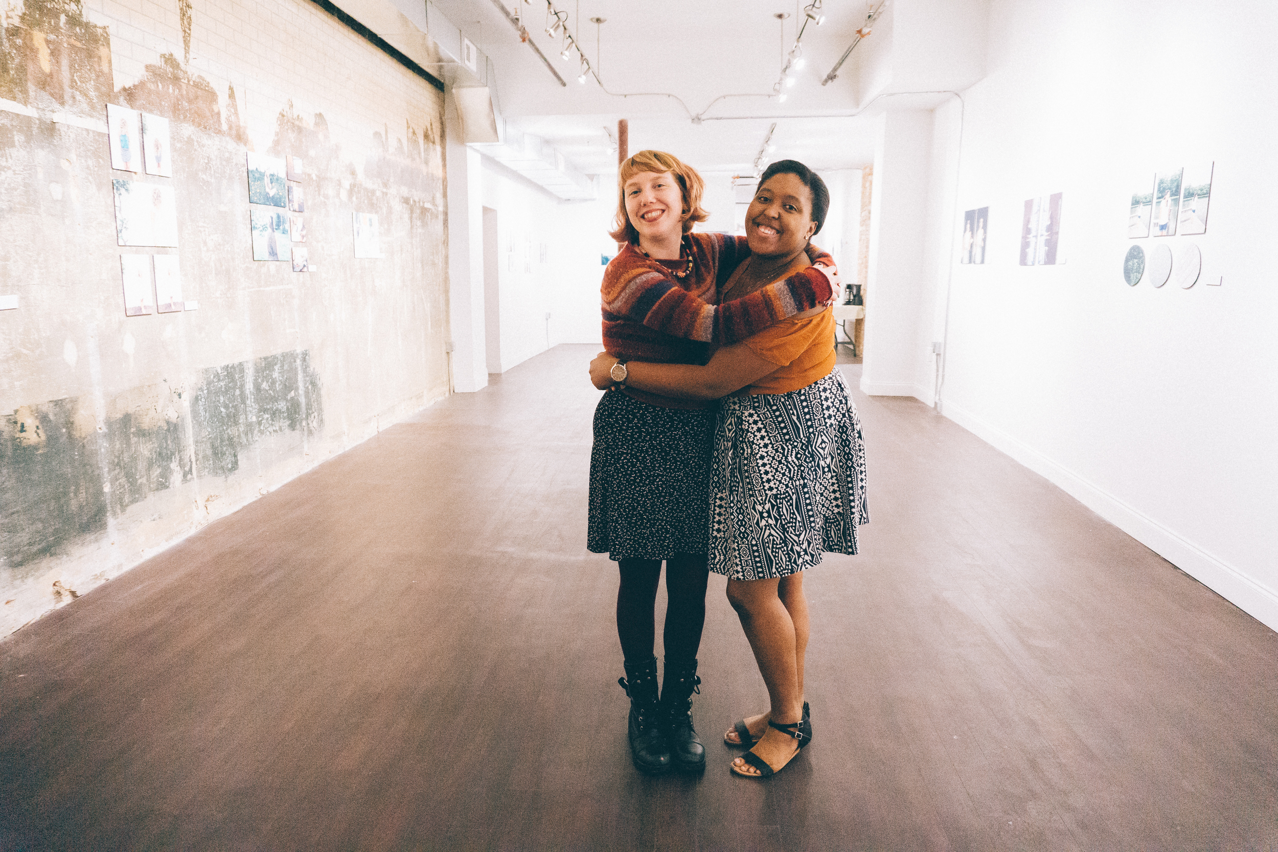 emily (the ever-so-wonderful curator of the show) and myself | she's fantastic