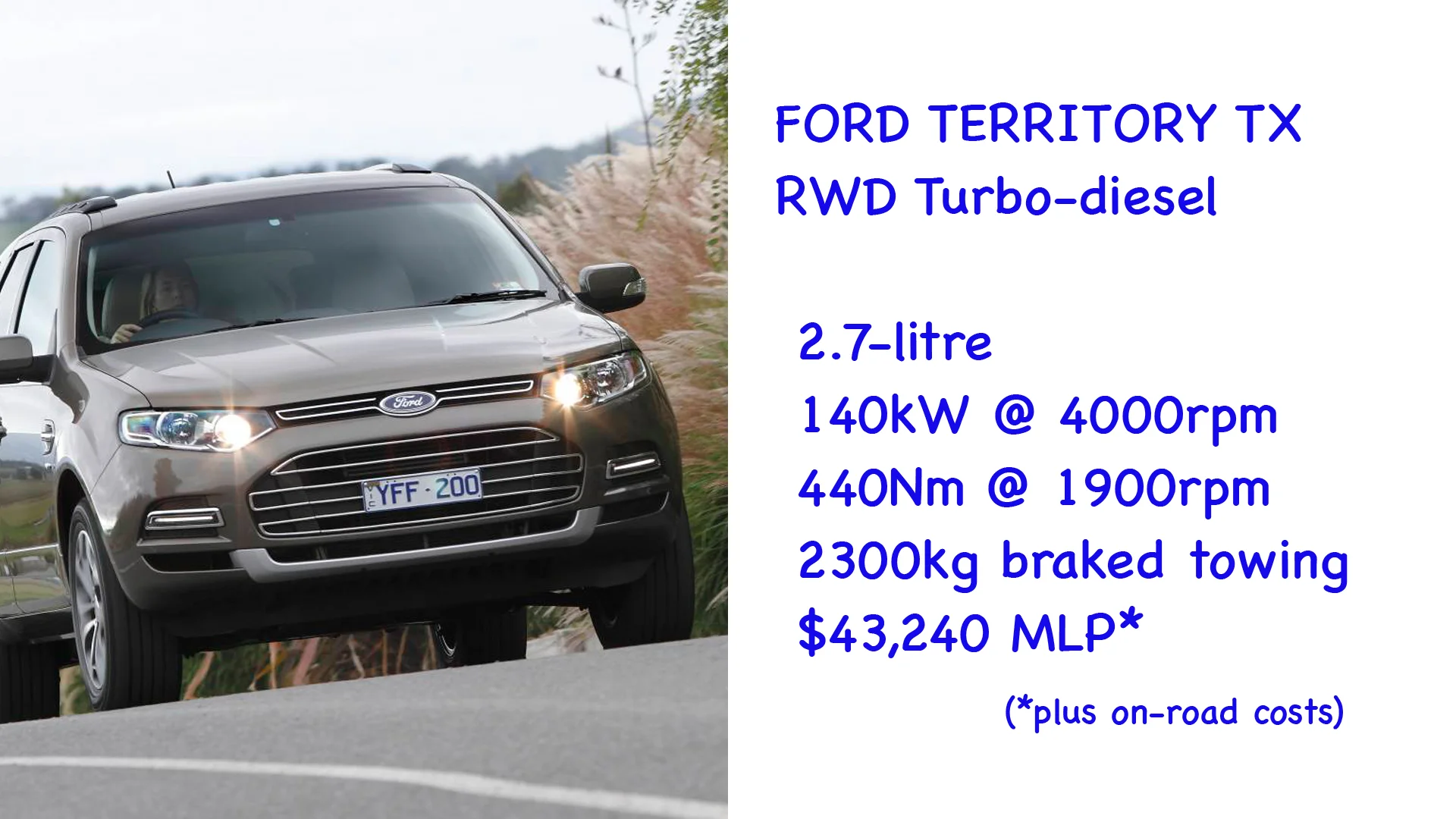 ABOVE: Ford Territory