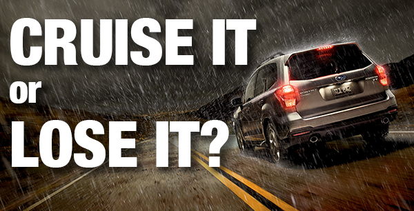 cruise control wet weather myth