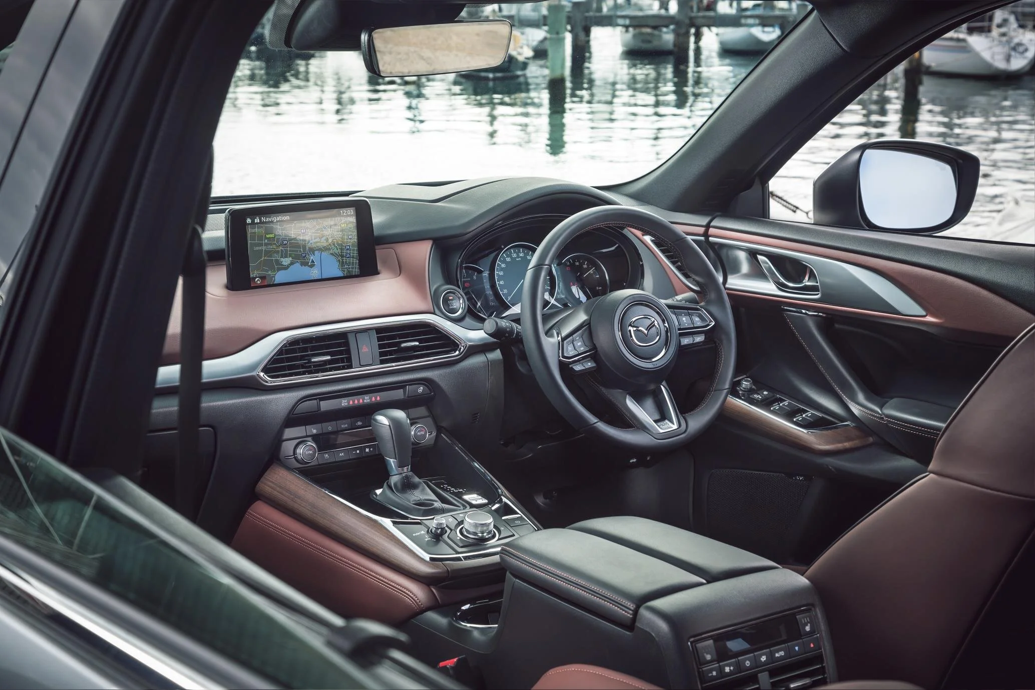 CX-9 is definitely one of the nicest seven-seat SUVs to do the private school drop-offs in…