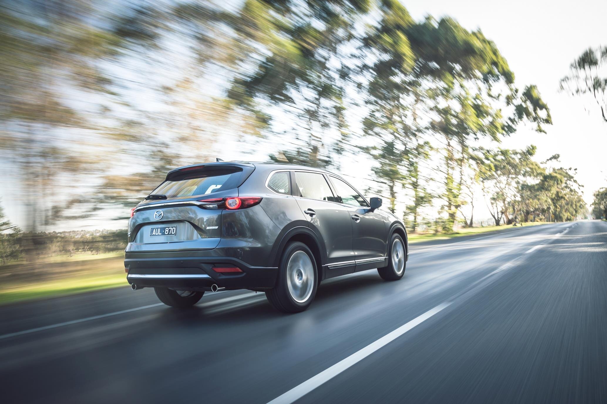 CX-9 is fundamentally a big car in all directions, but driving it doesn’t necessarily feel that way.