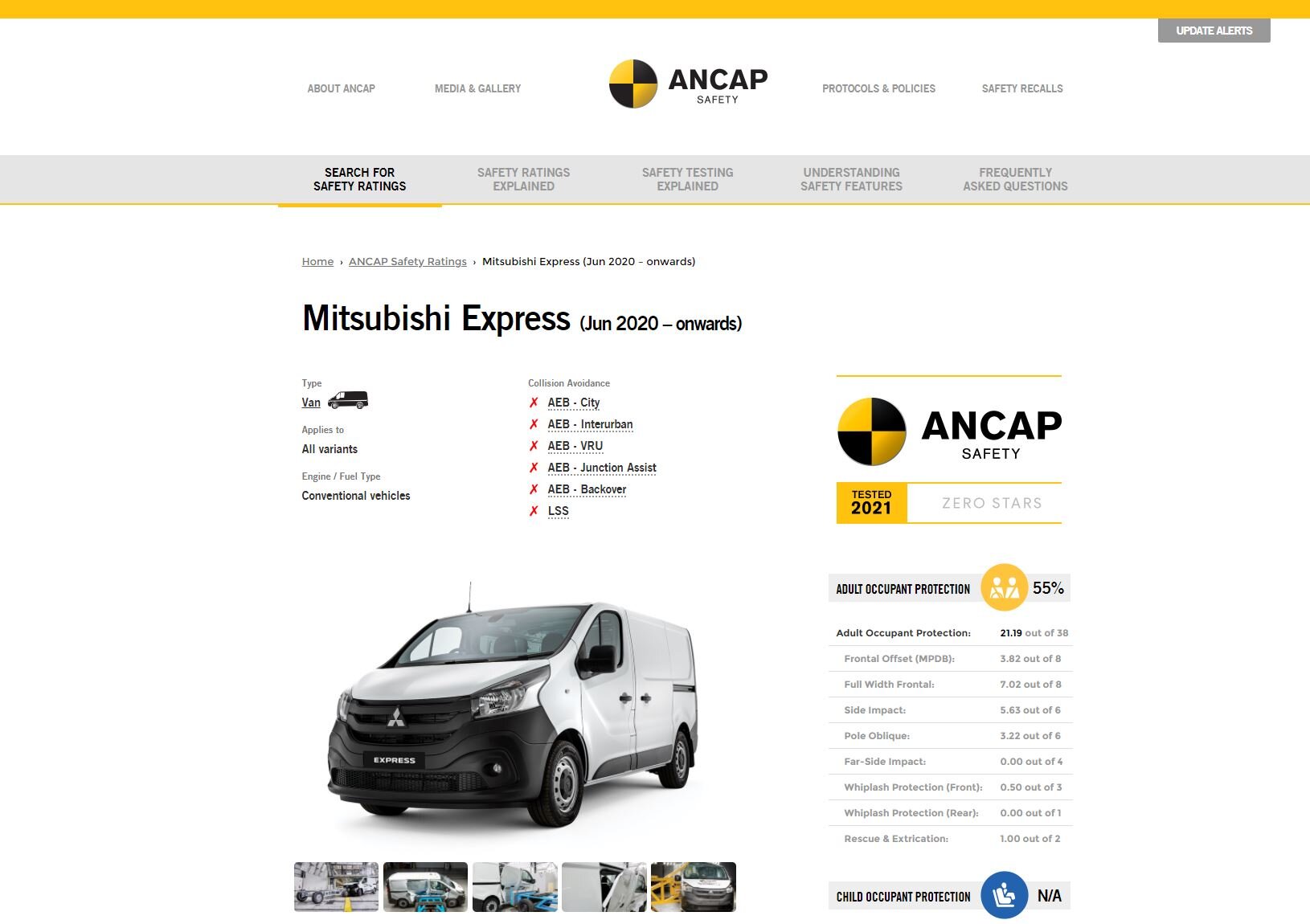ANCAP MITSUBISHI EXPRESS WEBSITE.JPG