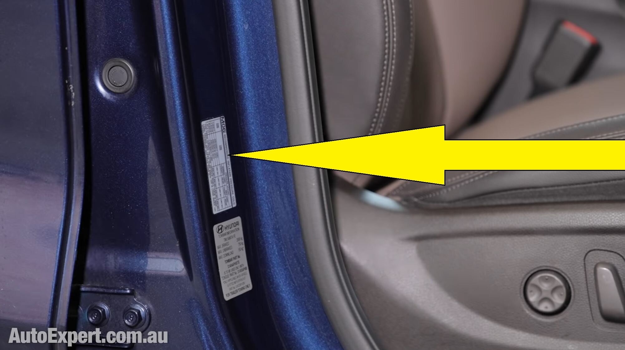 Tyre placards are (typically) on the inner door sill.