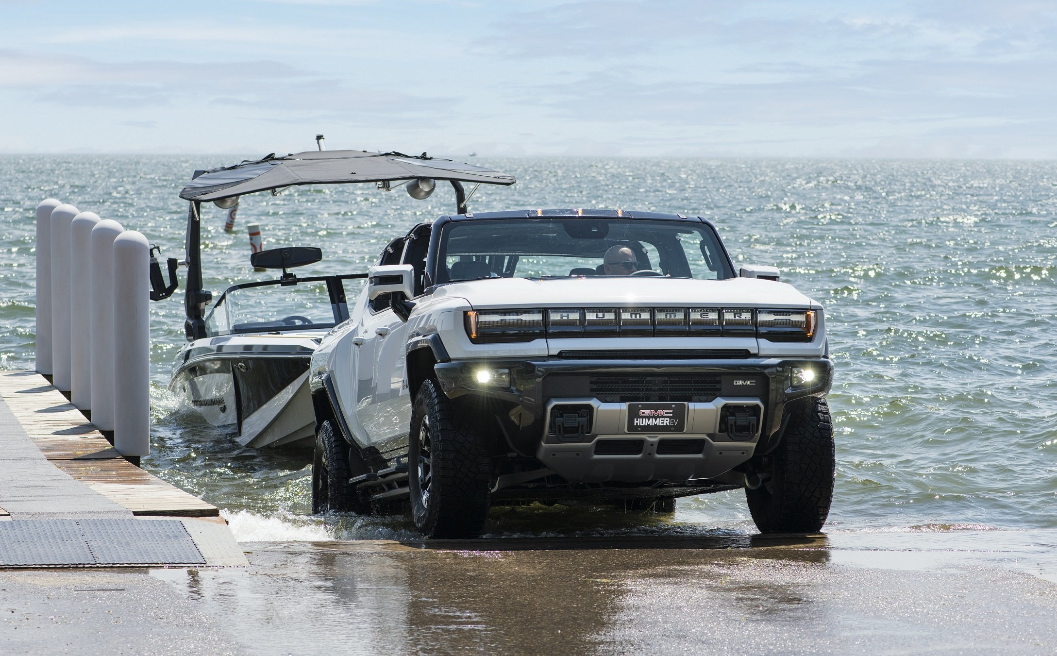 Hummer + boat: a gross combination.