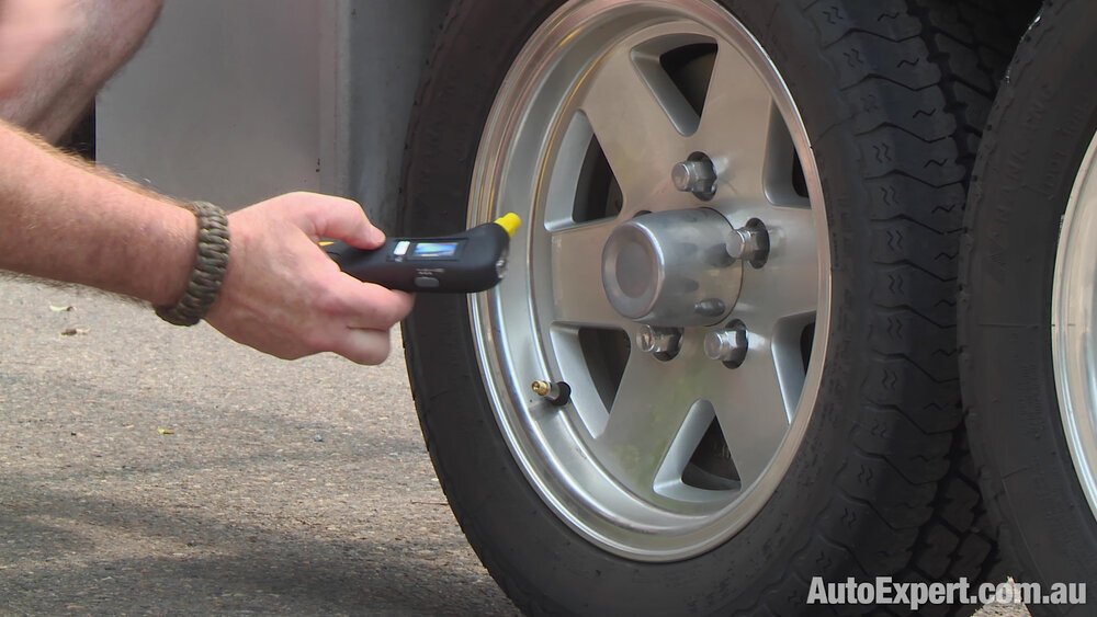 Check all tyre pressures (incl. spare). (Copy)