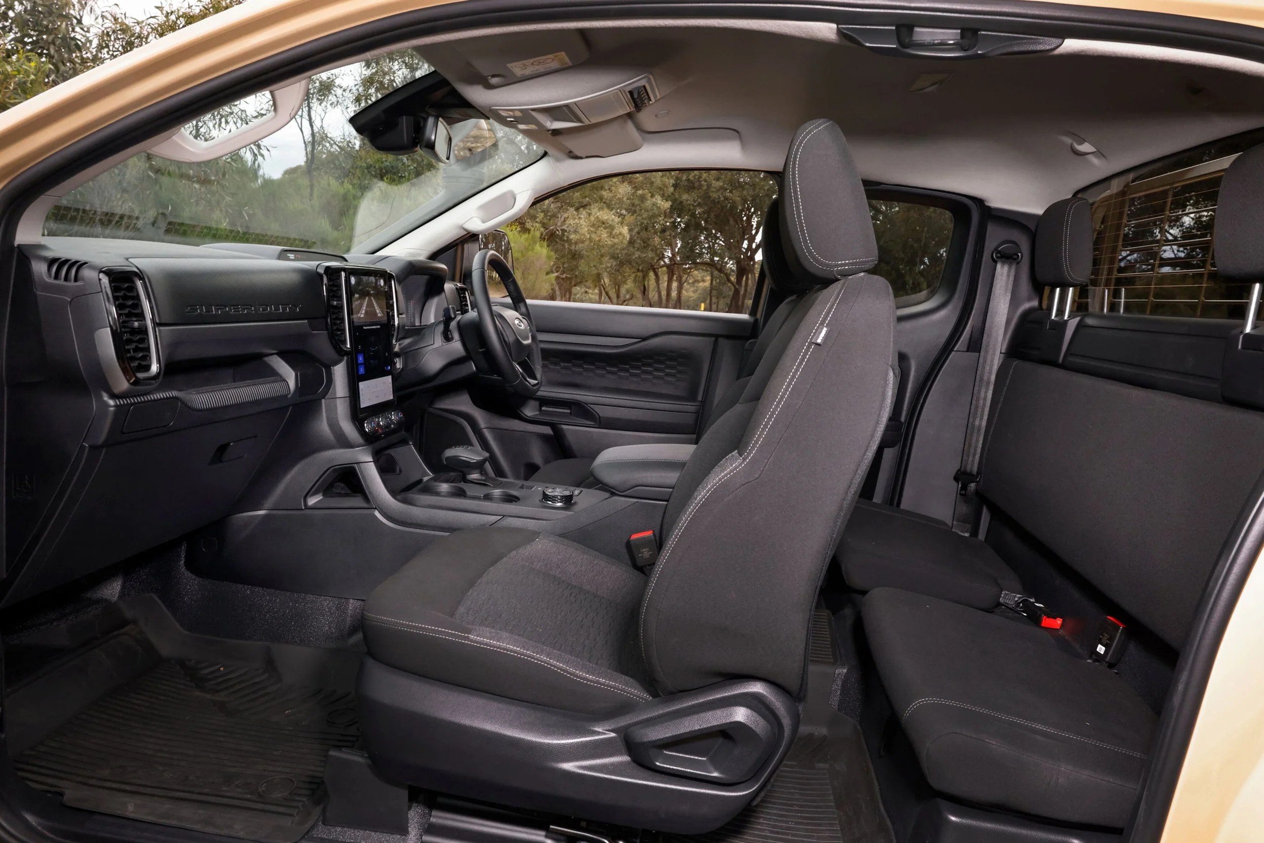 Super-cab: suicide doors split for easy access