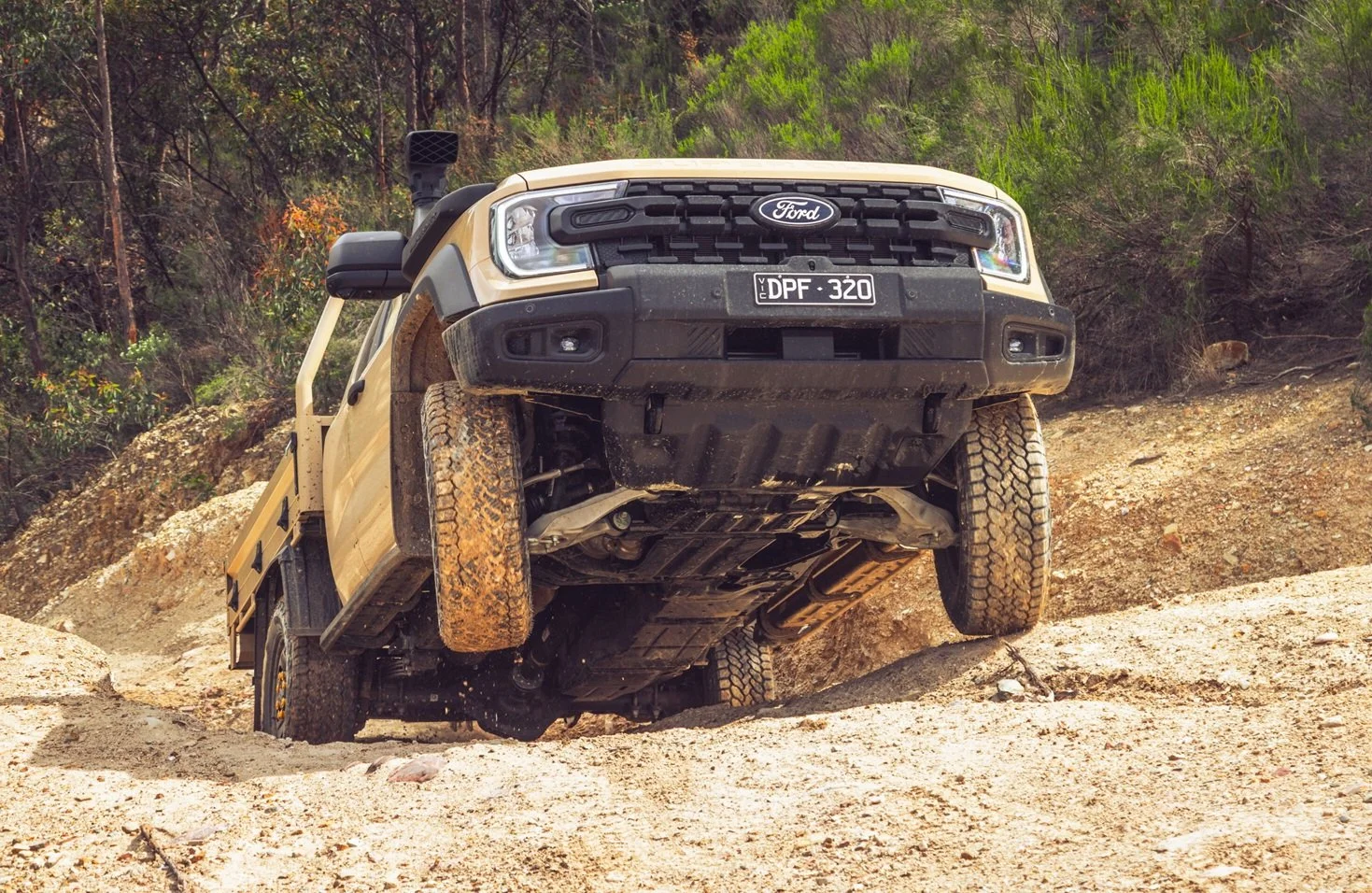 4mm underbody bash plates protect vital organs, including 130L fuel tank