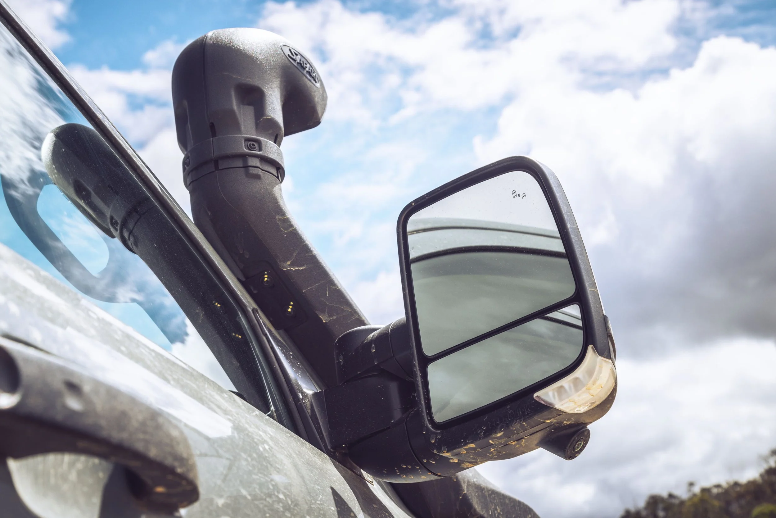 Big, extendable mirrors make towing less stressful; unique Super Duty snorkel is standard