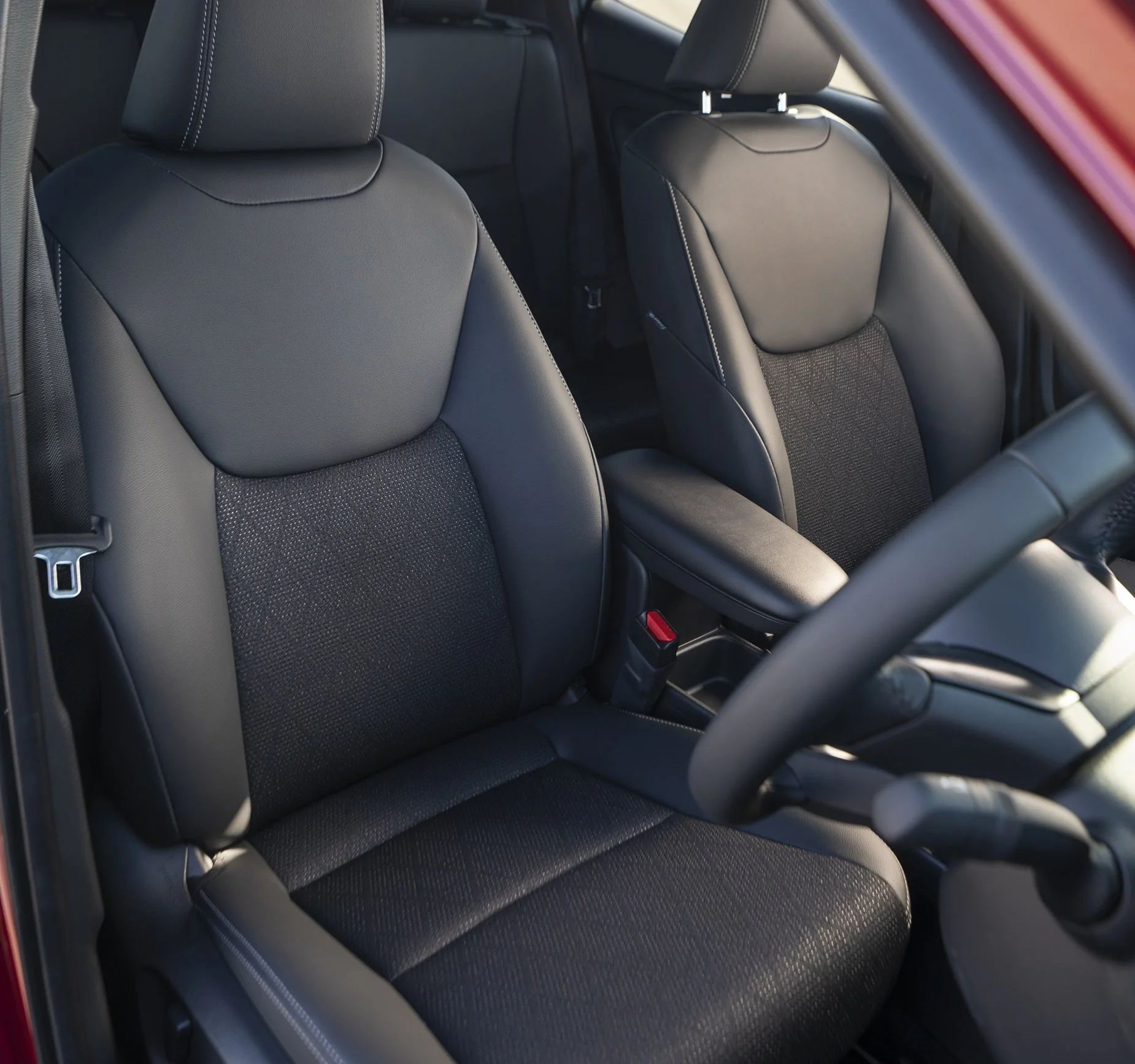 Front seats aren't the comfiest, but aren't terrible; they're good enough