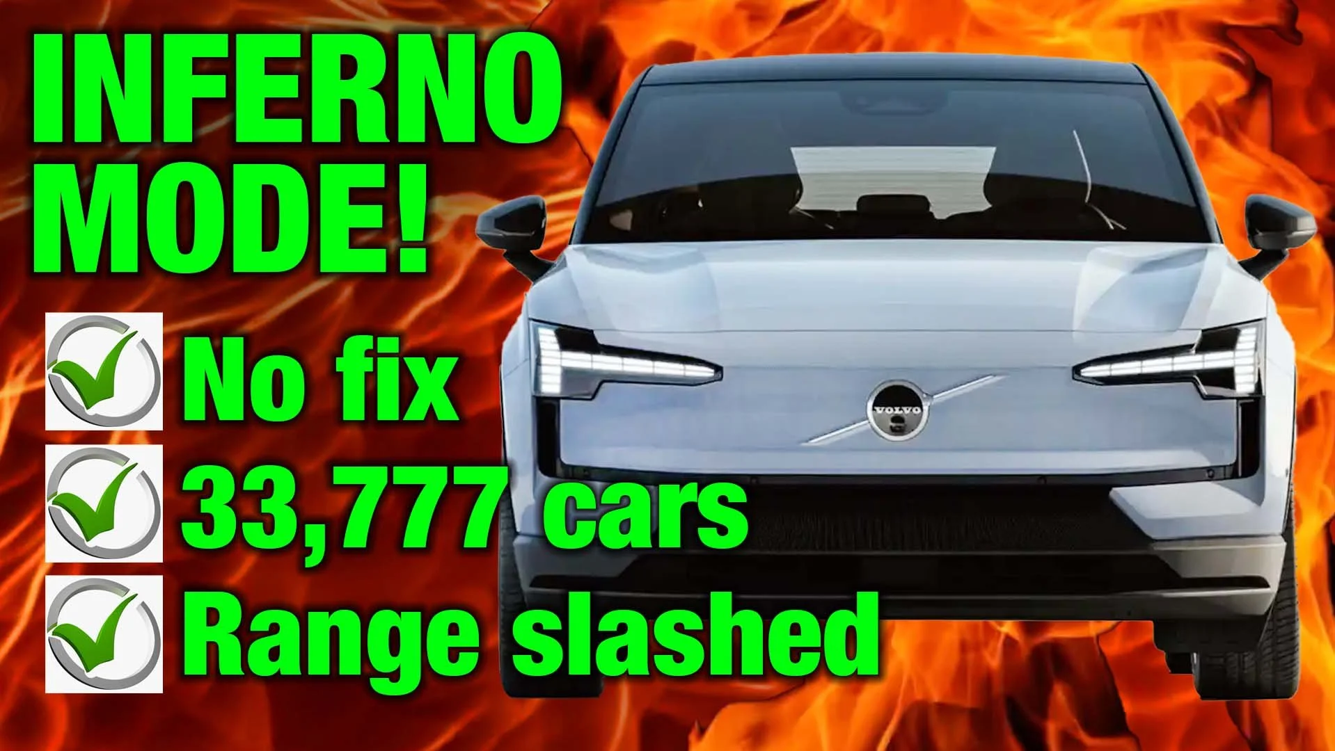 Volvo slashes EX30 electric car driving range by 30% to limit fire risk 