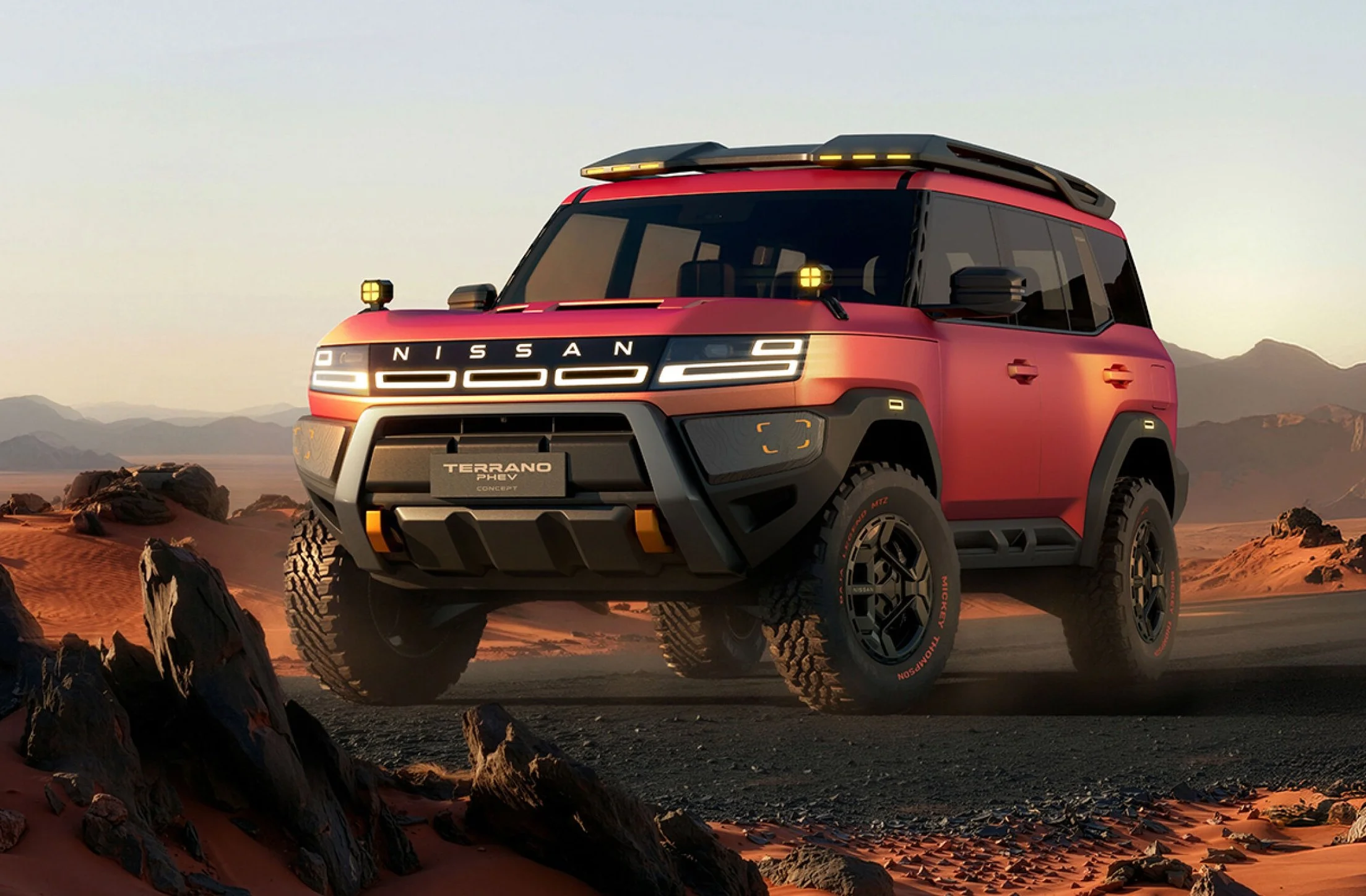 The recently-teased Nissan Terrano concept could be the basis for a new Pajero Sport