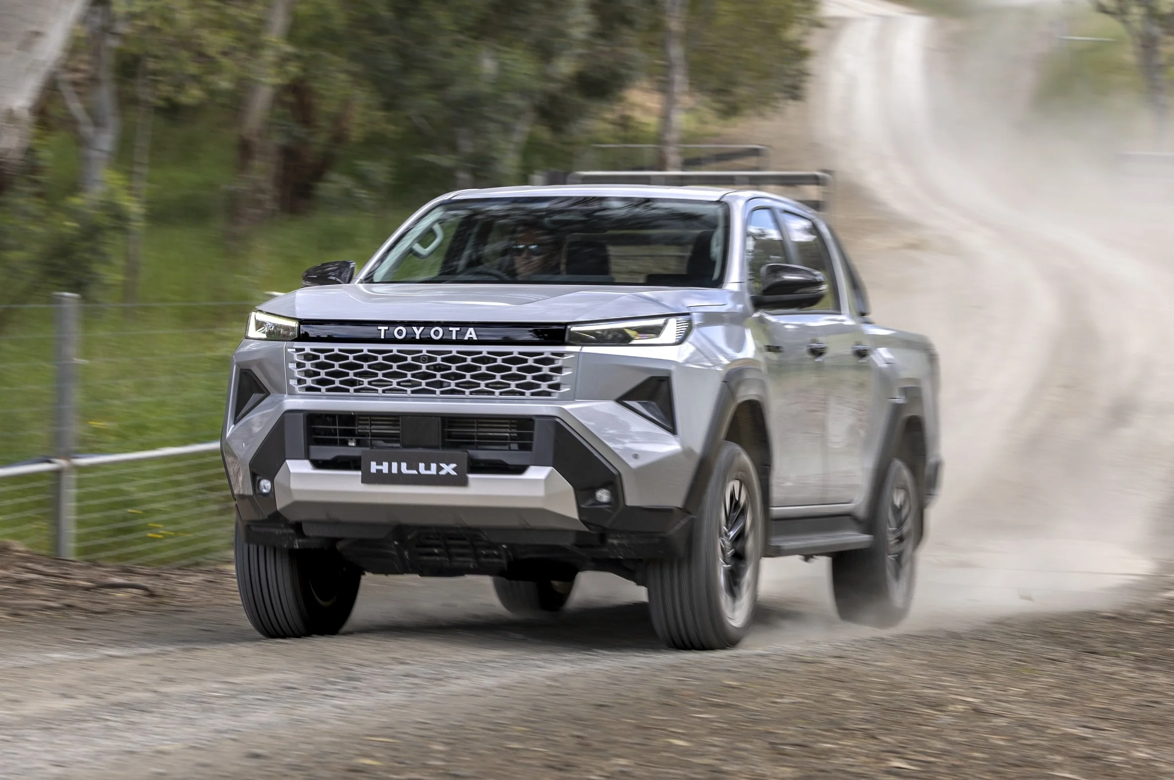 Unfortunately, Hilux does not offer 4-High driving on unsealed roads