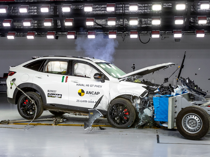 Despite the weight advantage, H6 GT PHEV lost marks in frontal offset testing...