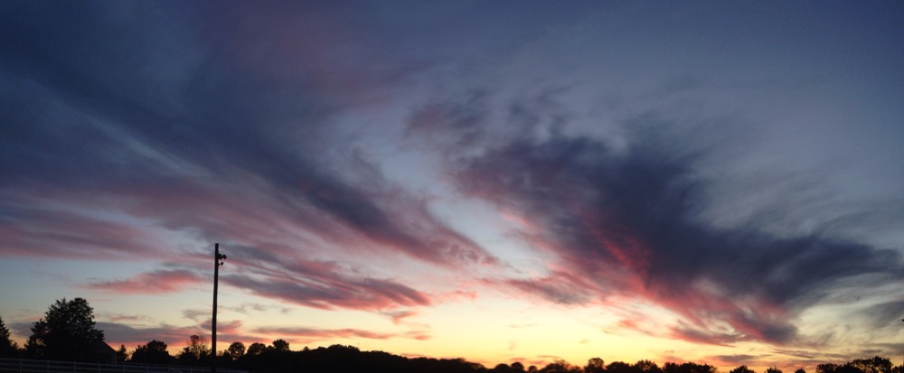 Along the trail - September skies