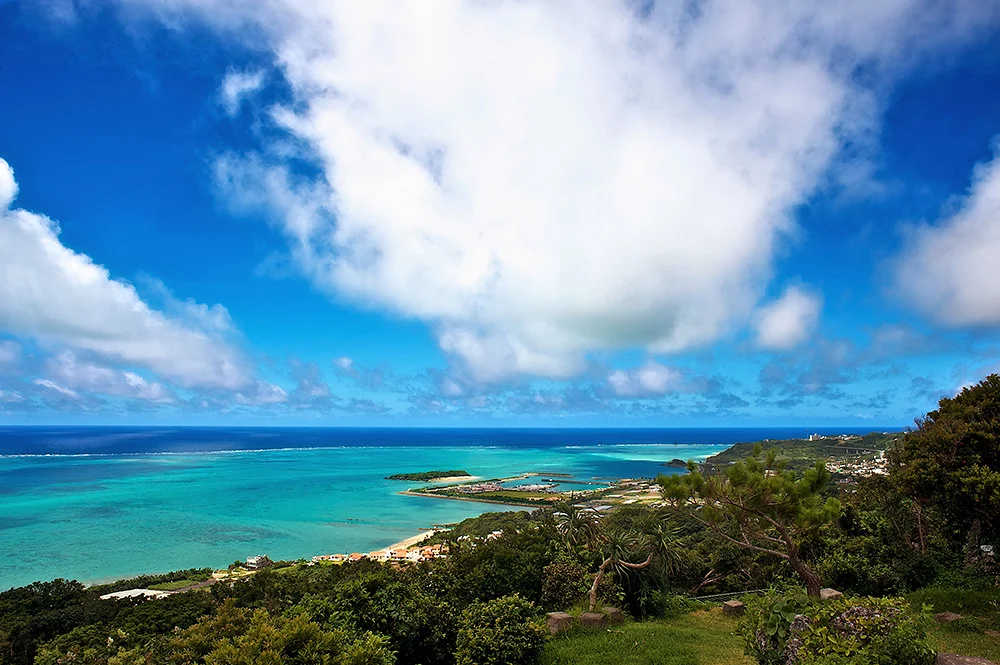 East coastline of Okinawa, Japan near Chinen.