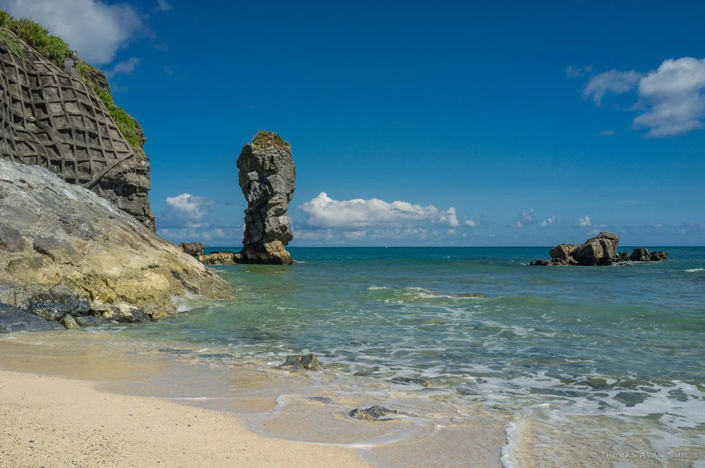 Kunigami coastline at Okuma Resort in Okinawa. Fuji x100. 
