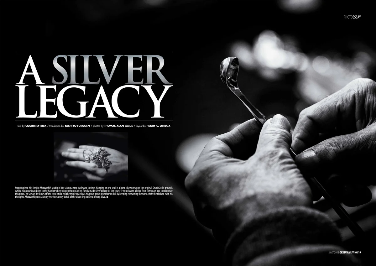 Okinawa Living magazine feature, A Silver Legacy.